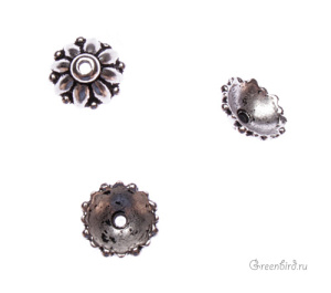 Чашечка "Дхарма", ант. серебро, 1 шт. (#TC-5569-12)