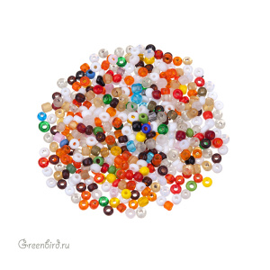 Винтажный бисер, микс 10/0, Mix Assorted Colors (#MIX09)