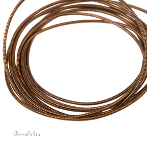 Канитель жесткая 1 мм, античное золото (KAN1440)