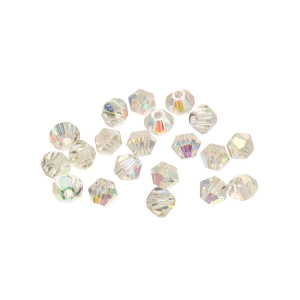 Crystalbird Бусины 5328C биконусы 3 мм – Crystal AB (#001AB), уп. 20 шт. (#CBBC-0003)