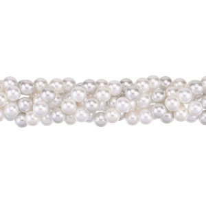 Crystalbird Жемчуг круглый 10 мм, светло-серый микс, нить (#MIX04)