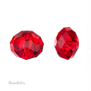 Swarovski 5040 Бусина Бриолетт 8х5 мм, светлый сиам (#227), 1 шт.