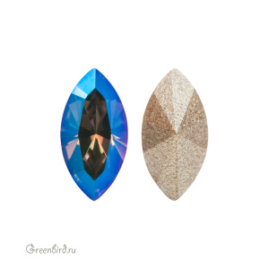 Swarovski 4228 Наветт 8х4 мм, черный алмаз с мерцанием (#215SHIM), 1 шт.