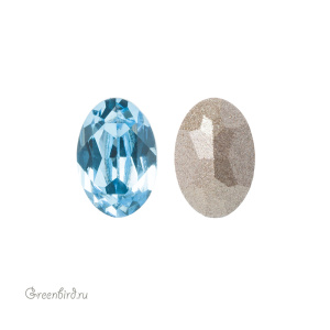 Swarovski 4120 Овал 6х4 мм, аквамарин (#202), 1 шт.