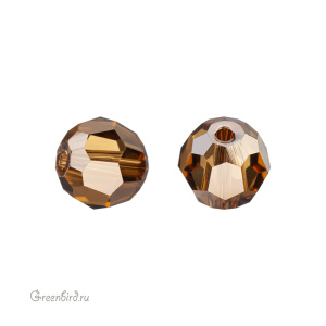 Swarovski 5000 Бусина круглая 8 мм, бронзовая дымка FC (#001BRSFC), 1 шт.