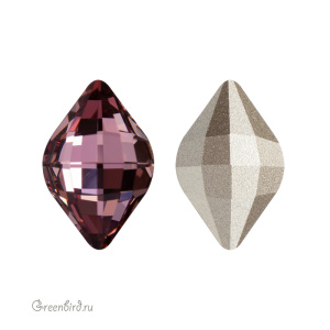 Swarovski 4230 Лемон 14х9 мм, античный розовый (#001ANTP), 1 шт.