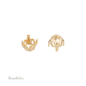 1088 Оправа для ювелирного кристалла Chaton SS22, золото