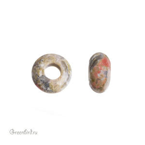 Бусина-шарм "Charm Bead", унакит, 1 шт. (#SVA-DNT-73) Бусина-шарм "Charm Bead", унакит, 1 шт. (#SVA-DNT-73)
