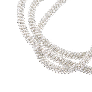 Канитель витая 4 мм, серебро (KAN1092)