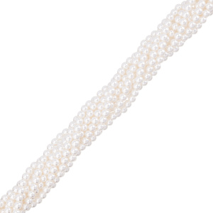 Crystalbird Жемчуг круглый 3 мм, ваниль, нить (#515)
