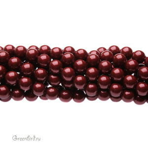 Жемчуг 6 мм #5810 Bordeaux (#538)