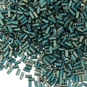 MIYUKI Bugle 3mm – Matte Metallic Patina Iris (#2008)