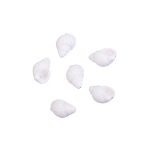 Бусина керамика "Ракушка" 20 мм, белый, 1 шт. (#SVA-CRM-53)