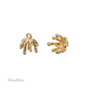 Компонент для вклеивания, матовое золото, 1 шт. (9H157), Корея