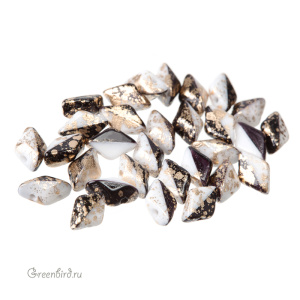 GemDuo 8x5mm – Gold Splash Black/White, 5 гр (#03849/94401)