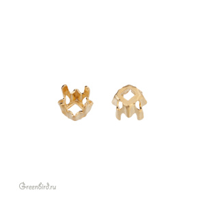 4428 Оправа для ювелирного кристалла Square Fancy Stone FS 4 мм, золото