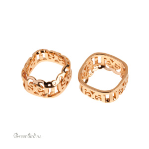 Оправа для кристаллов Cushion Square 12 мм, золото, 1 шт. (#003GOLD)