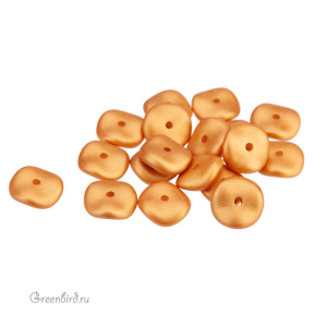 Wavelet Bead 10mm, Metallic Gold, 1 шт. (#29421)