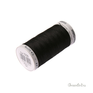 Нить Gutermann для вязания Cotton 12, черный (#1005)