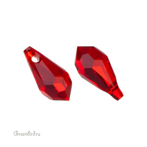 Swarovski 6000 подвеска Капля 11x5,5 мм, светлый сиам (#227), 1 шт.