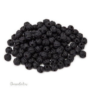 Melon Round 3mm – Matte Jet, 5 гр (#M23980)