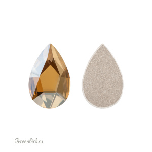 Swarovski 2303 Клеевые стразы Капля 14х9 мм, золотистая дымка (#001GSHA), 1 шт.