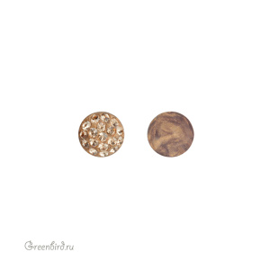 86601 BeCharmed Pave Cabochon 6 мм — Light Colorado Topaz (#246)