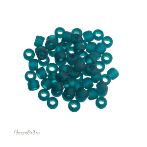Бисер TOHO Round 3/0 прозрачный, матовый, Teal (#7BDF), 10 г