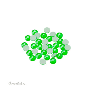 2088 Кристалл холодной фиксации Rose Flatback SS16 – Electric Green (#001L135S), уп. 36шт.