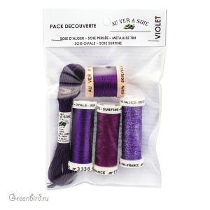 Набор ниток AVAS с тонкой нитью, Violet
