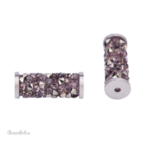 5950 Fine Rocks Tube 15mm – Crystal mix 127 (#001M127/STEEL)