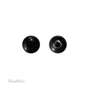 Swarovski 5818 Жемчуг полупросверленный 3 мм, мистический черный (#335), 1 шт.