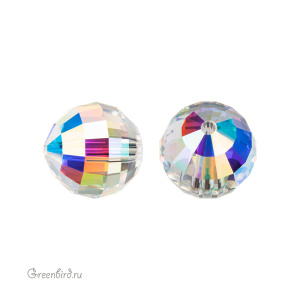 Swarovski 5005 Бусина с шахматной огранкой 12 мм, прозрачный радужный (#001AB), 1 шт.