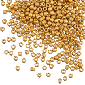 Бисер TOHO Round 8/0 Permanent Finish матовый гальван. золотой (#PF557F), 10 г