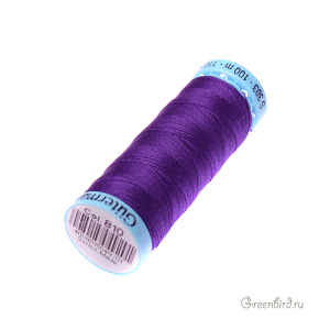 Шелковая нить Gutermann S303, 100м, фиолетовый (#810)