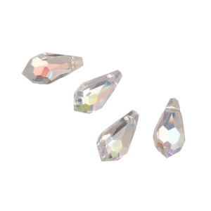 Crystalbird 6000 подвеска Капля 11 мм, Crystal Shimmer (#001SI), 4 шт.