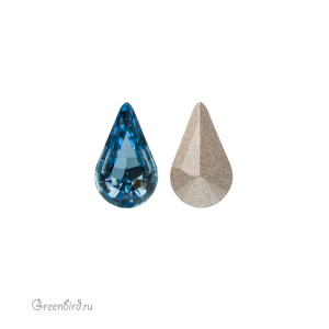 Swarovski 4328 Капля 10х6 мм, аквамарин (#202), 1 шт.
