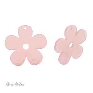Подвеска "Ромашка", розовый, 1 шт. (#SVA-BASE-121)