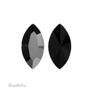 Swarovski 4228 Наветт 8х4 мм, черный гематит (#280HEM), 1 шт.
