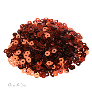 Пайетки 3мм плоские Bronzo (#8171)