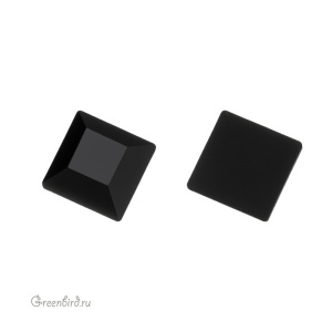 Swarovski 2400 Клеевые стразы Квадрат 6 мм, черный (#280), 1 шт.