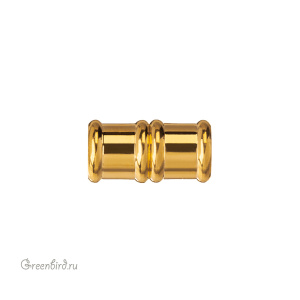 Магнитный замок для толстого шнура, 16х8 мм, золото, 1 шт. (#MGCL405GP)