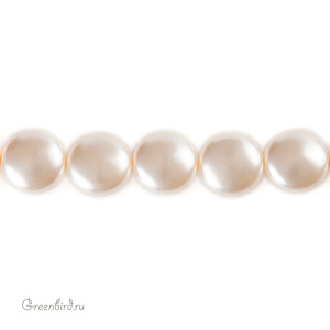 Жемчуг плоский 16x9 мм #5860 – Creamrose (#621)