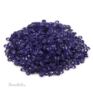 Пайетки 3мм чаша Blu Viola (#5254)