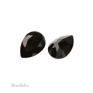 4320 Pear Fancy Stone 14х10 мм – Jet (#280)