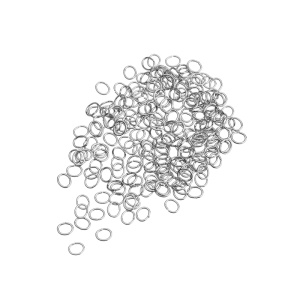 Соединительные кольца 2x2,5 мм, толщ. 0,3 мм, родий, уп. 1 г (#CN-RG-017R)