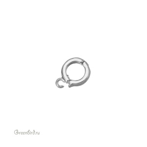 Бейл-замочек "Кольцо", родий, 1 шт. (#SV1701-B30R)