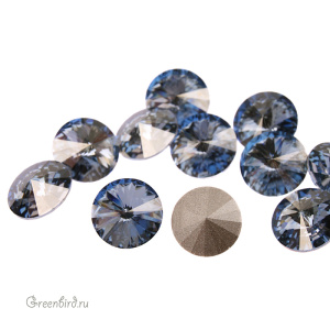 Swarovski 1122 Риволи SS47, голубая дымка (#001BLSH), 1 шт.