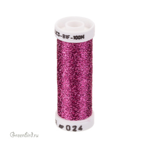 Металлизированная нить AVAS B1F, розовый, 100 м (#024)