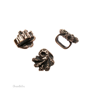 Спейсер Regaliz Черных, ант. бронза, 1 шт. (#2329-130)